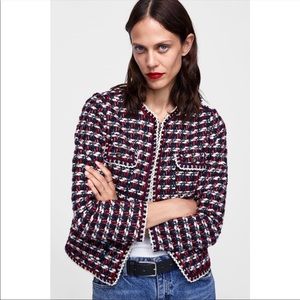 Zara Chanel Style tweed jacket